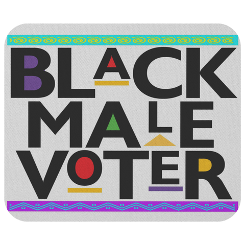 Black Male Voter Mouse Pad