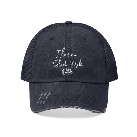 "I Love A Black Male Voter" Mesh-Back Hat