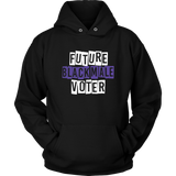 Future Black Male Voter Hoodie (Wh/Pu)