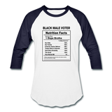 Unisex Baseball T-Shirt - white/navy