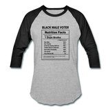 Unisex Baseball T-Shirt - heather gray/black
