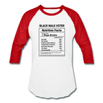 Unisex Baseball T-Shirt - white/red