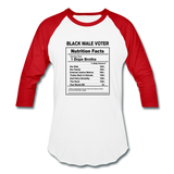 Unisex Baseball T-Shirt - white/red