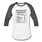 Unisex Baseball T-Shirt - white/charcoal