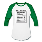 Unisex Baseball T-Shirt - white/kelly green