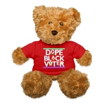 Dope Black Voter Teddy Bear - red