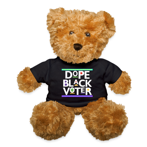 Dope Black Voter Teddy Bear - black