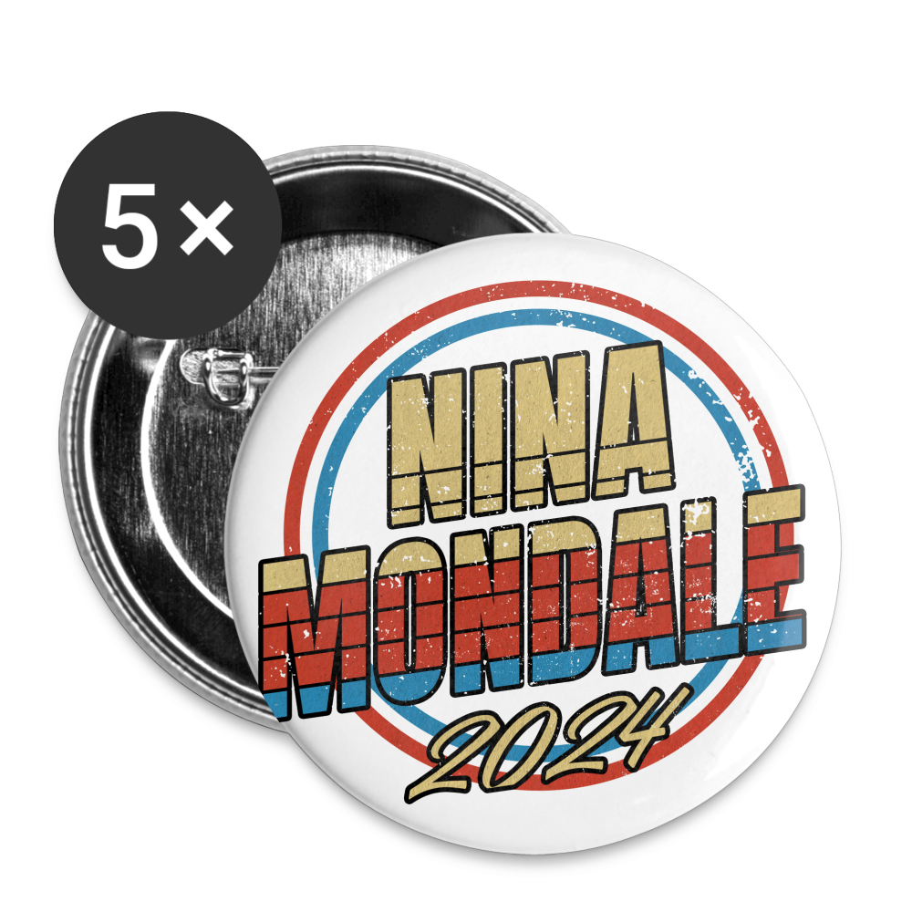 Nina Mondale 2024 Buttons - white